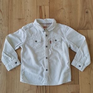 LEVI'S TODDLER White Demin Jacket, Size 24months